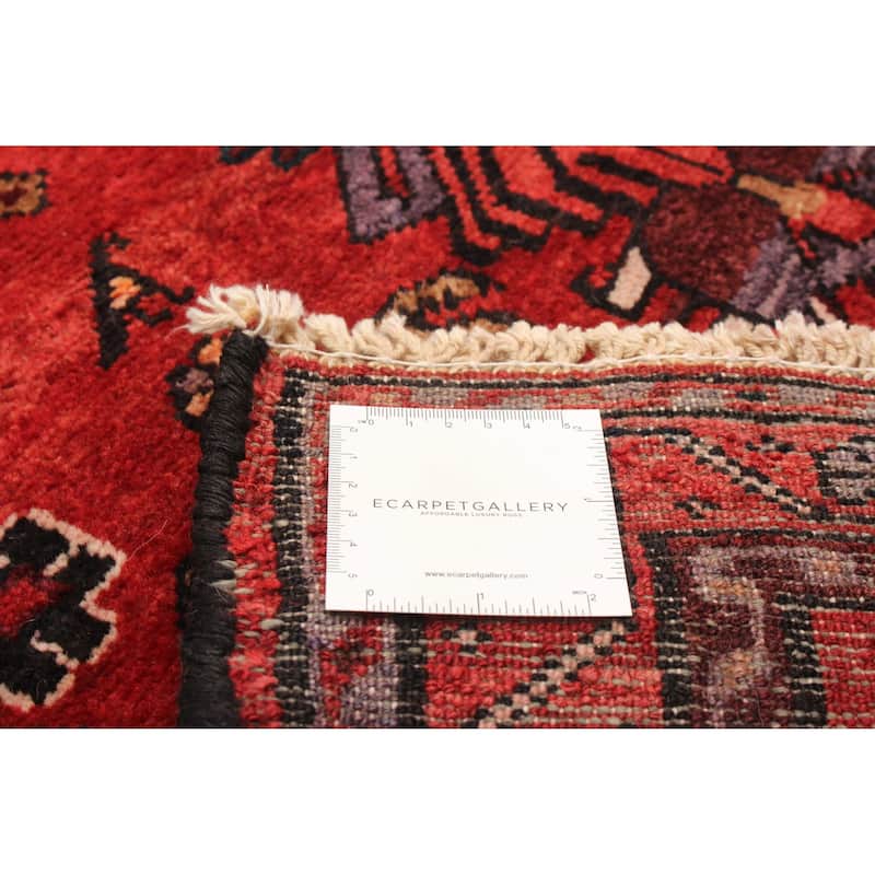 ECARPETGALLERY Hand-knotted Andelz Red Wool Rug - 3'5 x 9'8