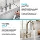 preview thumbnail 72 of 86, KRAUS Oletto Bridge Kitchen Faucet with 2-Function Pull-Down Sprayhead