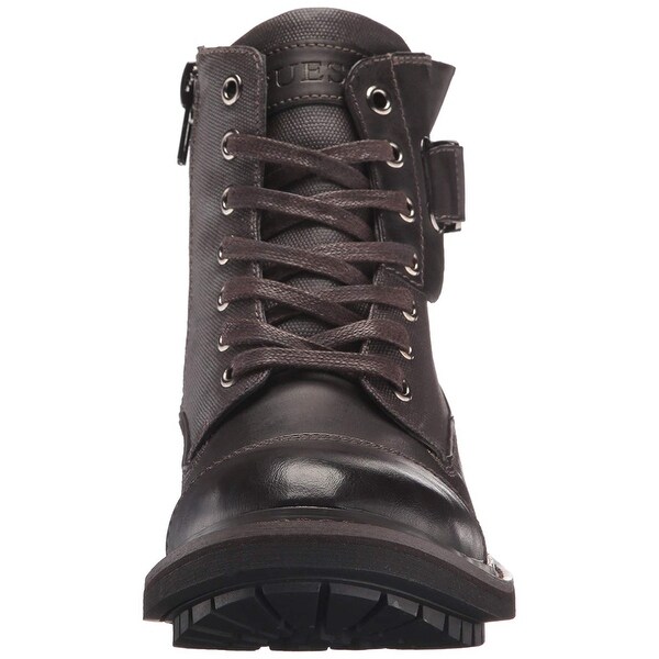 guess black combat boots
