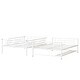 preview thumbnail 7 of 34, Metal Bunk Bed with Bottom Shelf and Full-Length Guardrails, Converts to Two Beds