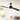 54" Matte Black 2-Blade Outdoor Ceiling Fan with Remote and DC Motor