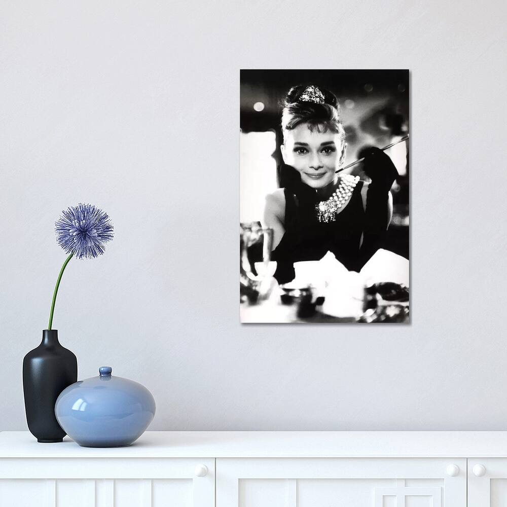 iCanvas "A Smiling Audrey Hepburn" by Radio Days Canvas Print