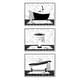 preview thumbnail 21 of 32, Stupell Modern Marble Bathroom 3 Piece Framed Giclee Art Set Design by Conrad Knutsen 14 x 11 - Grey