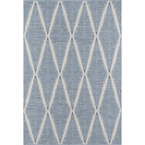 slide 2 of 21, Erin Gates by Momeni River Beacon Hand Woven Indoor Outdoor Rug 2' x 3' - Denim