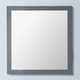 preview thumbnail 1 of 0, Miseno Femmina 30" Square Framed Mirror Grey