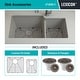 preview thumbnail 6 of 6, Lexicon Platinum Quartz 60/40 Double Bowl Kitchen Sink