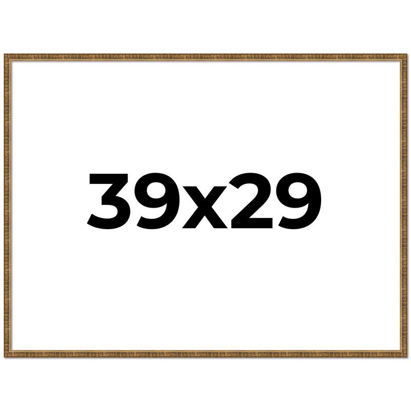 39x29 Frame Gold Picture Frame - Complete Modern Photo Frame Includes
