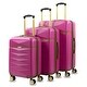 preview thumbnail 6 of 19, Jewel 3-Piece Expandable Spinner Luggage Set