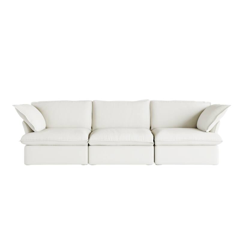 Modern Modular Sectional Sofa for Living Room 3 Seat, Comfy Convertible Sectional Sofas Couches