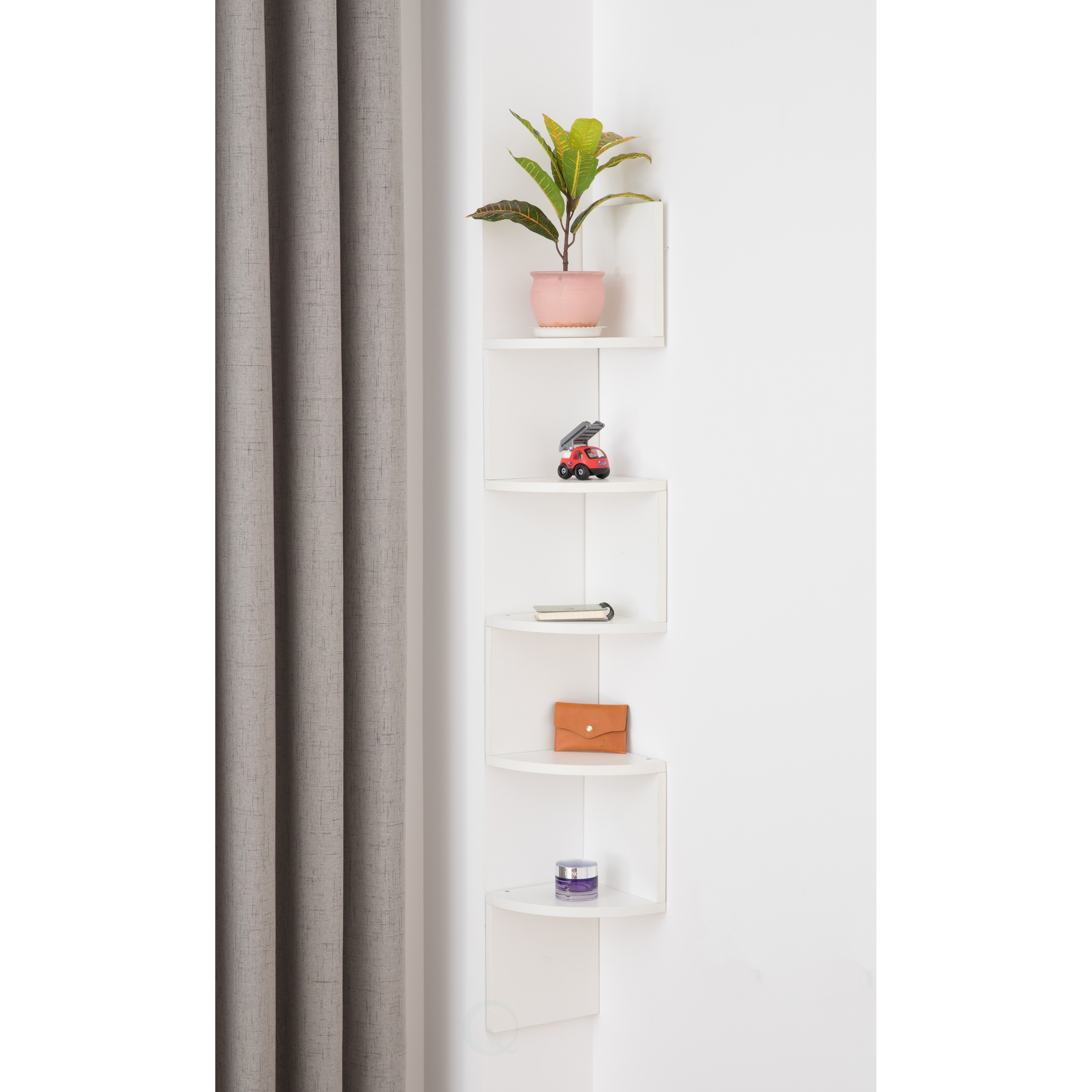 Shop 5 Tier Wall Mount Corner Shelf On Sale Overstock 29057295 Black