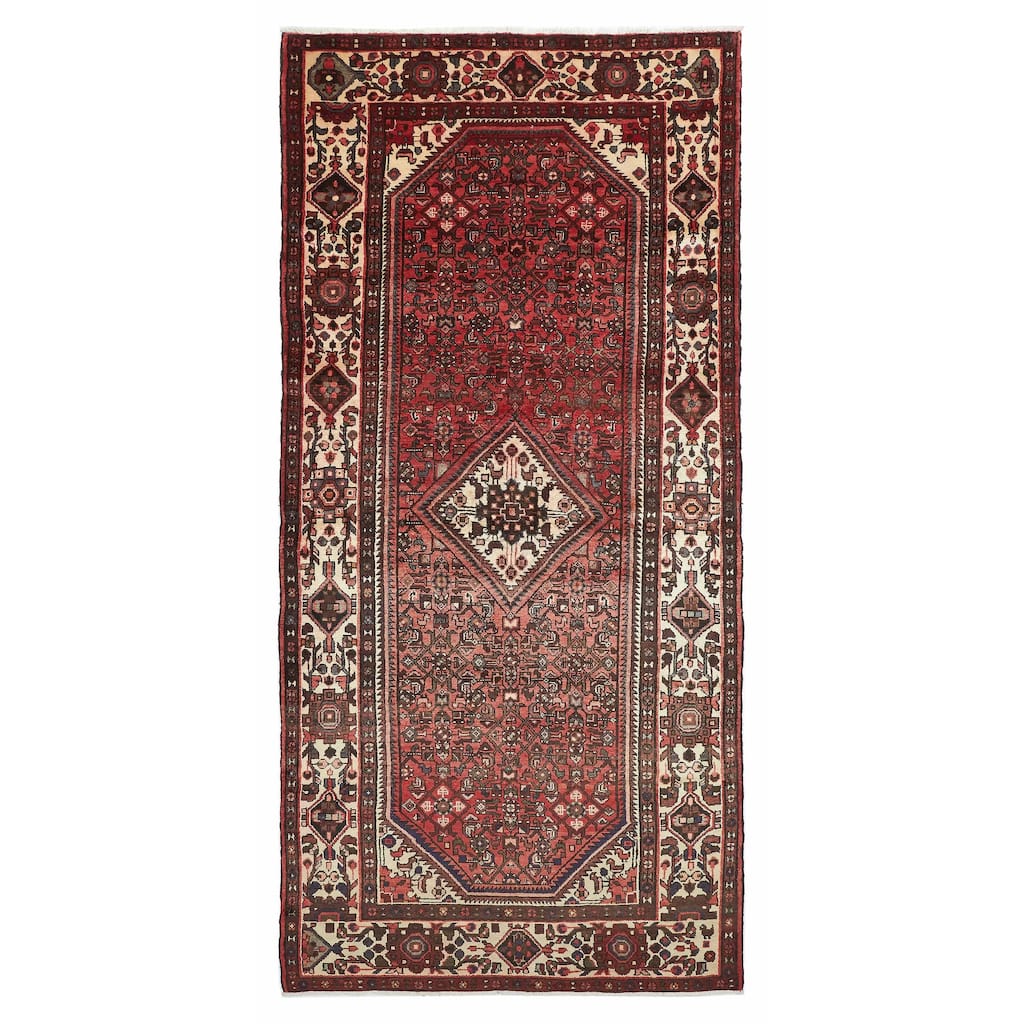 ECARPETGALLERY Hand-knotted Andelz Red Wool Rug - 5'3 x 10'11