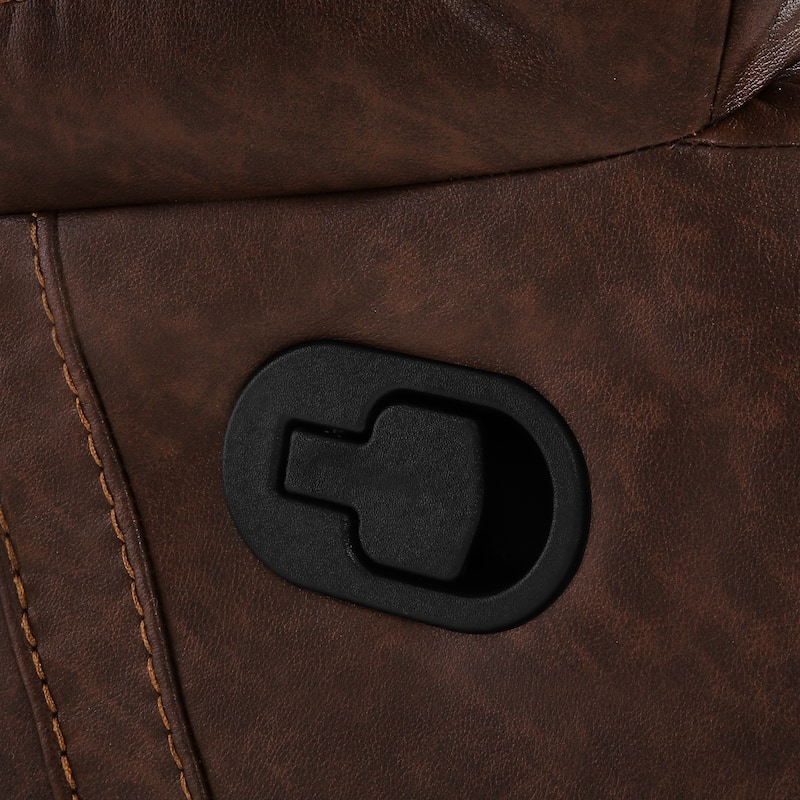 Manual Recliner,Faux Leather Reclining Sofa Set, 2-Seater Reclining Sofas For Living Room - 59"W X 37.4"D X 39.8"H