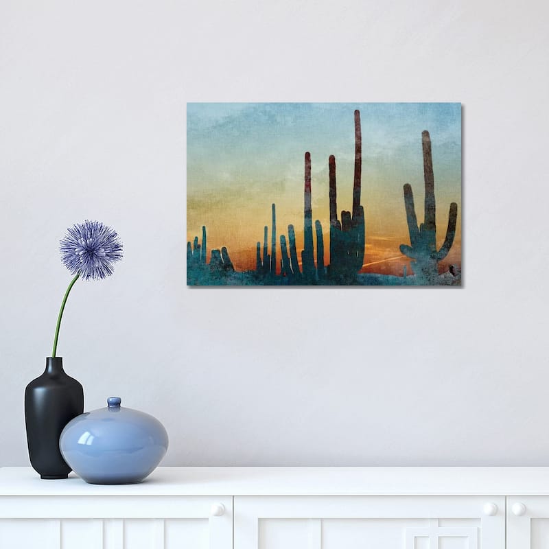 iCanvas "Saguaro Cactus" by Kimberly Allen Canvas Print - 12x18x1.5