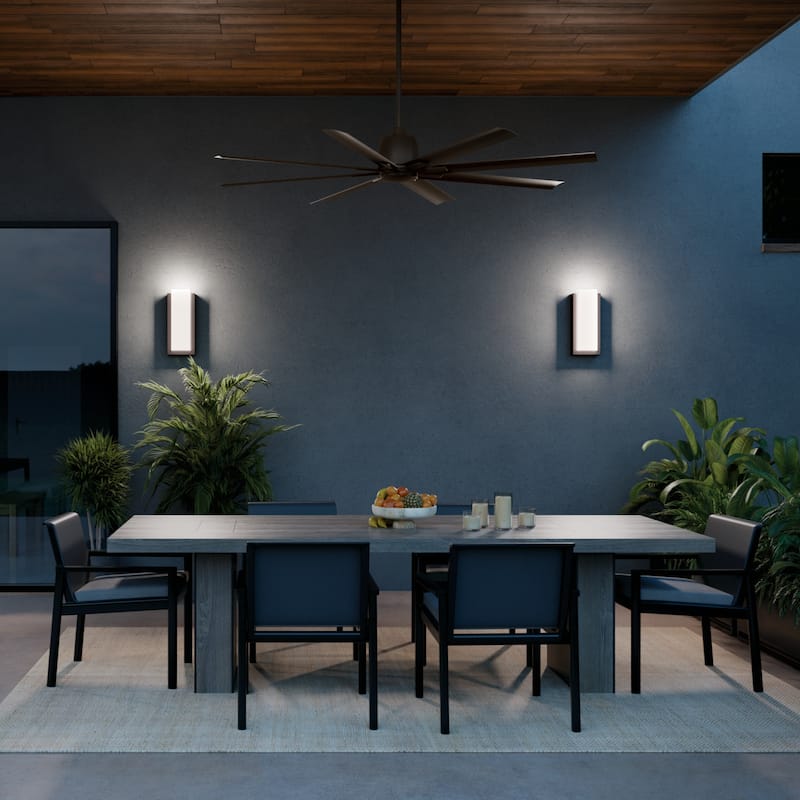 Kichler Lighting Breda 75 inch Outdoor Ceiling Fan with Remote