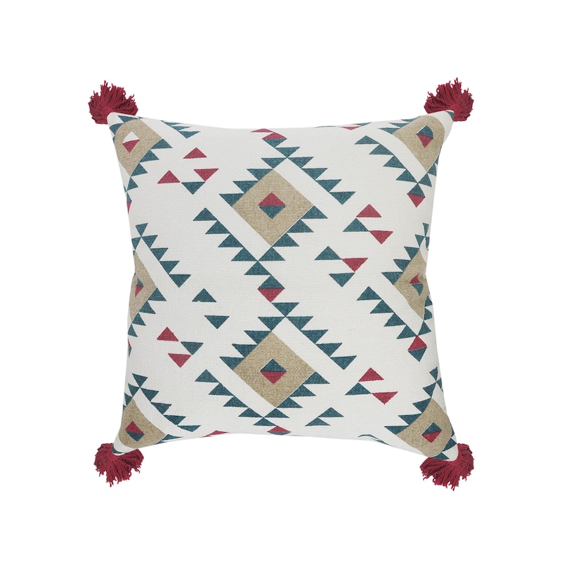 Sevita Eclectic Southwestern Geometric Throw Pillow