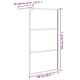 preview thumbnail 16 of 71, vidaXL Walk-in Shower Wall multi size Half Frosted ESG Glass Black