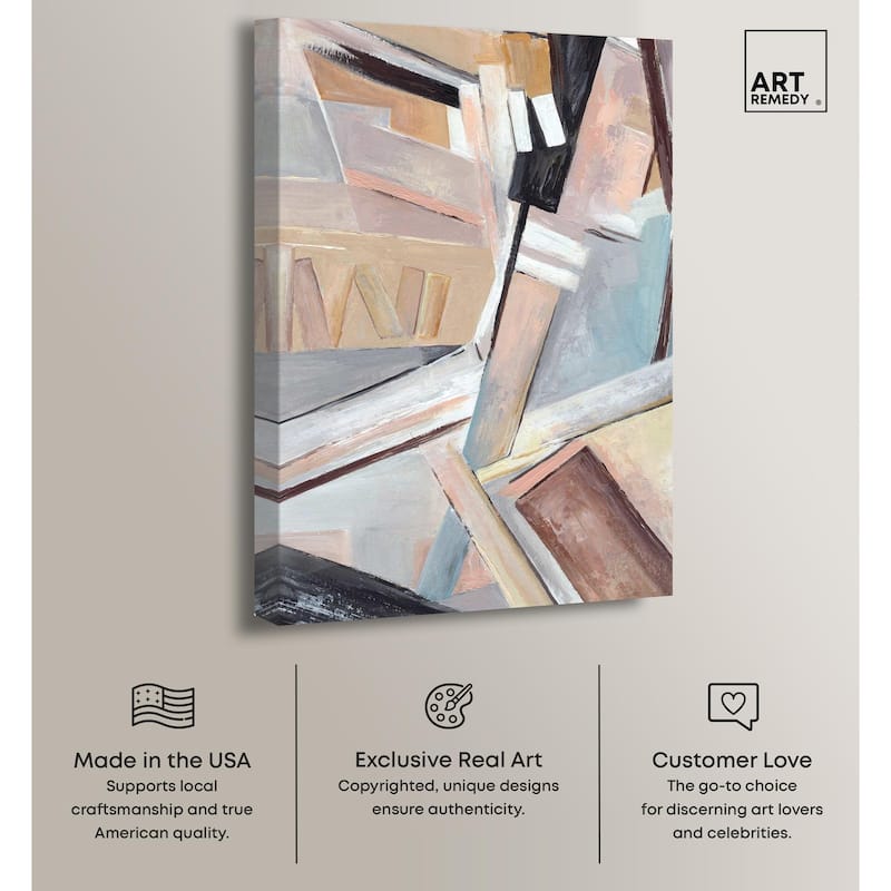 Balancing Lines II Canvas by Art Remedy, Gallery Wrapped