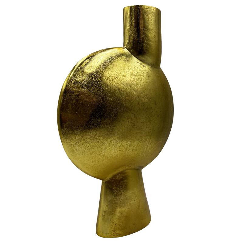 Decorative Handmade Aluminum Abstract Round Flower Vase