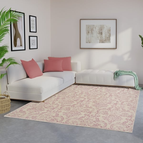 slide 2 of 117, Nourison Jane Farmhouse Vintage Indoor only Damask Area Rug