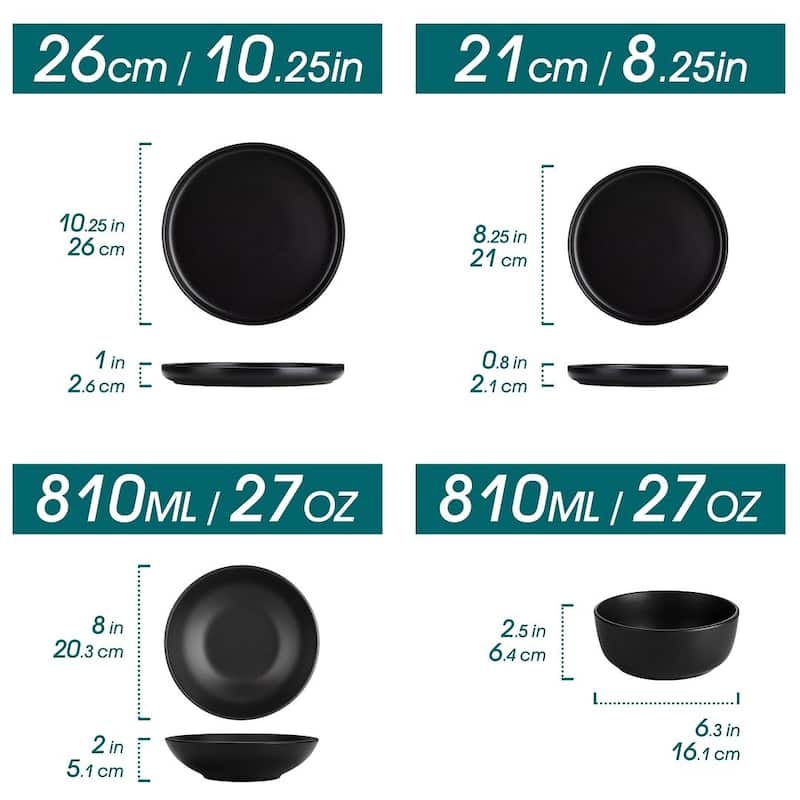 Vancasso PLAYA Kiln-Change Glaze Dinnerware Sets (16/18/24pc)