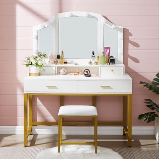 White lighted vanity set Clearance