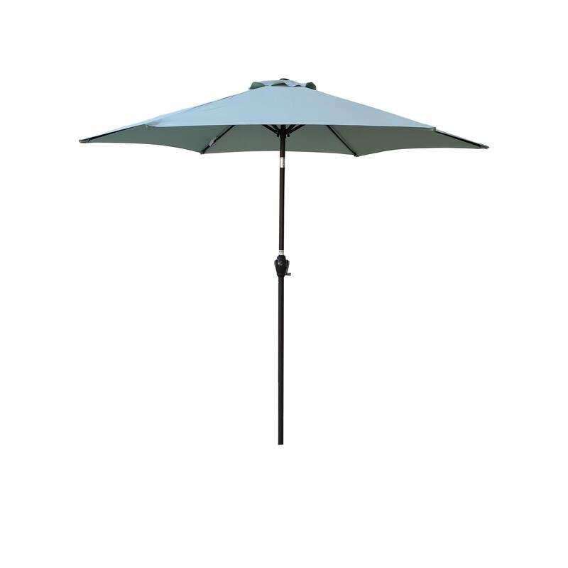9FT Frosty Green Outdoor Patio Umbrella with Tilt and Crank System