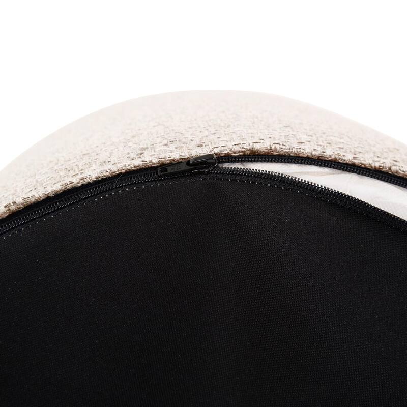 Allan Andrews No Tip Cylinder Ottoman with Cover, Panama Collection