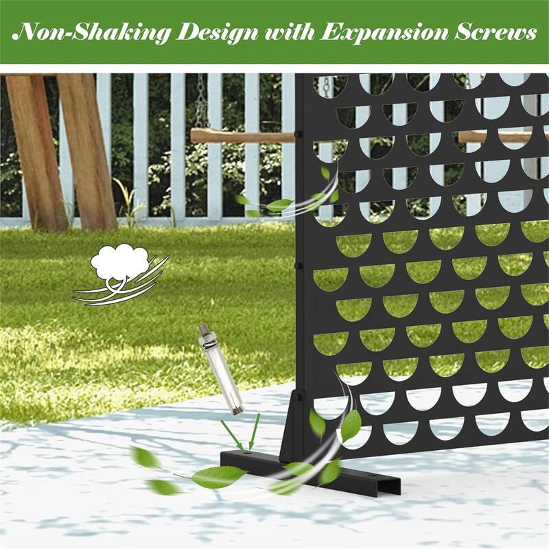 Metal Privacy Screens and Panels with Free Standing