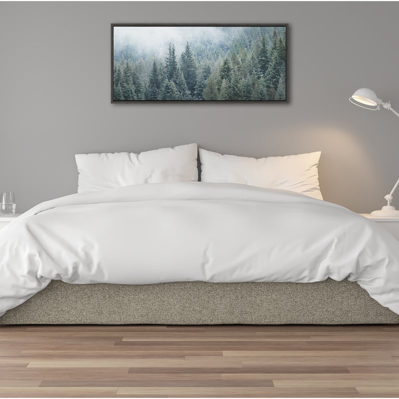 Kate and Laurel Sylvie Evergreen Dream 2 Framed Canvas by Emiko and Mark Franzen