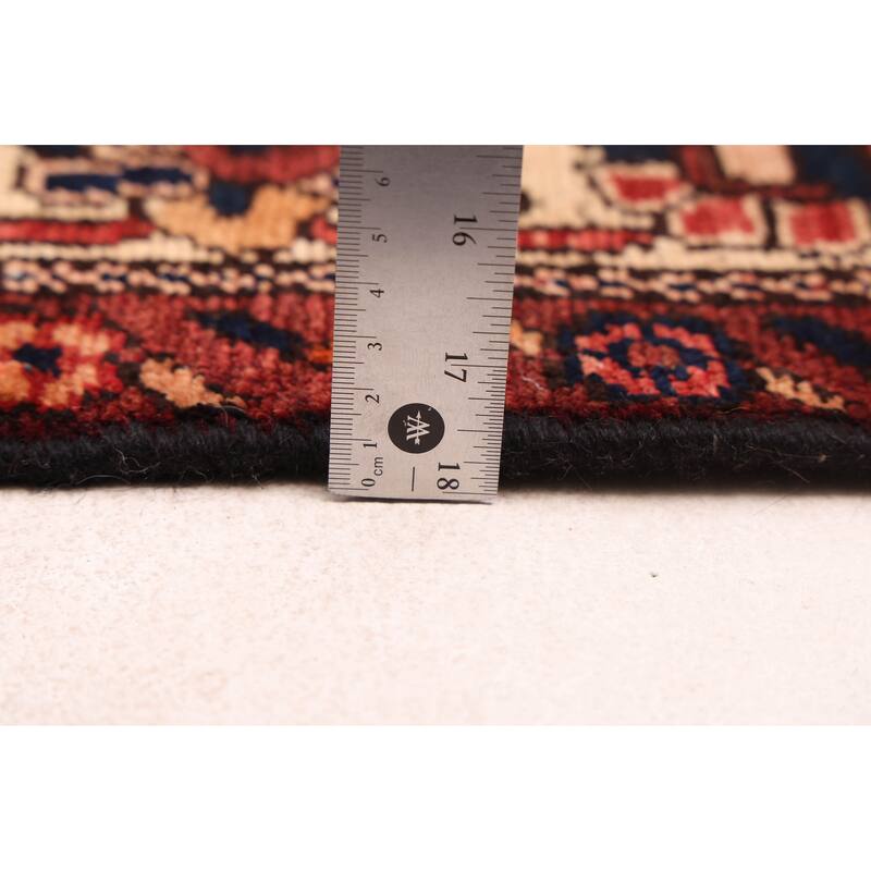 ECARPETGALLERY Hand-knotted Kayseri Vintage Dark Red Wool Rug - 5'1 x 9'10