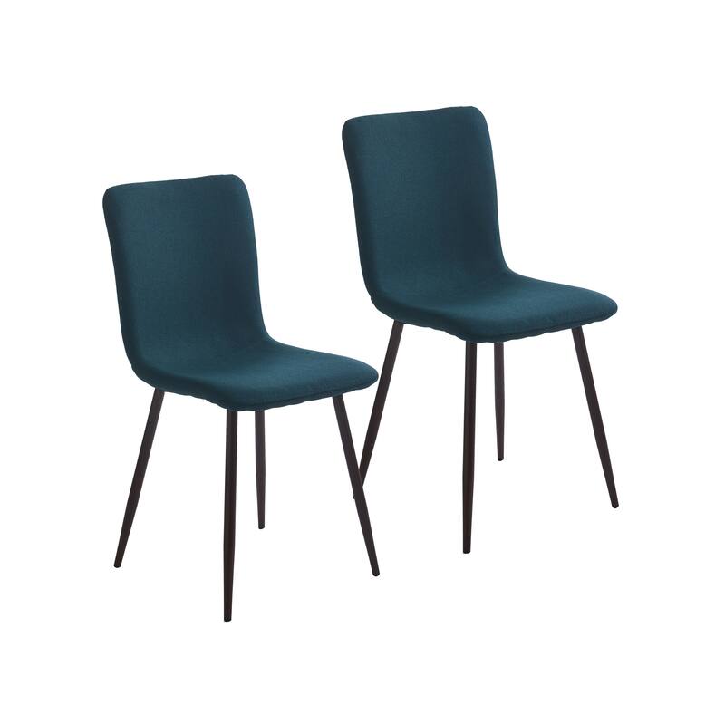 Porthos Home Lexi Dining Chairs Set of 2, Fabric Upholstery, Iron Legs