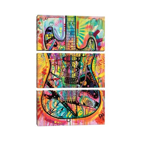 iCanvas "Guitar" by Dean Russo 3-Piece Canvas Wall Art Set