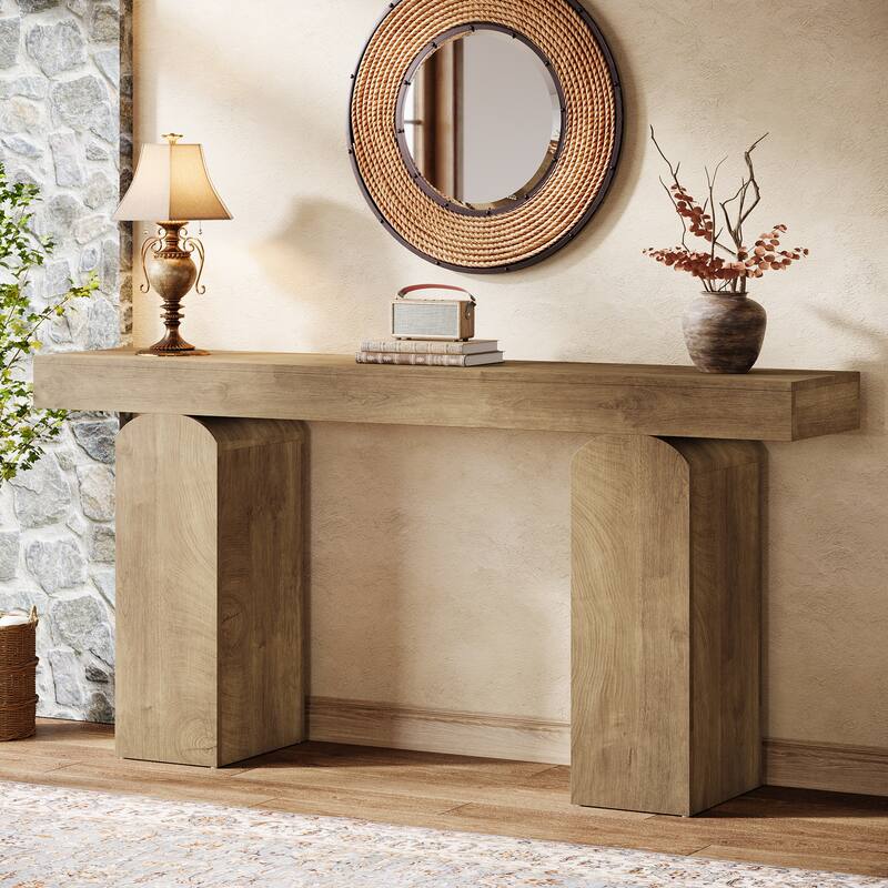 Console Table, Wooden Entryway Table, Sofa Behind Couch Table Hallway Foyer Accent Table