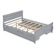 preview thumbnail 10 of 50, Full Wood Platform Bed with Drawers - Elegant Design, No Box Spring Needed