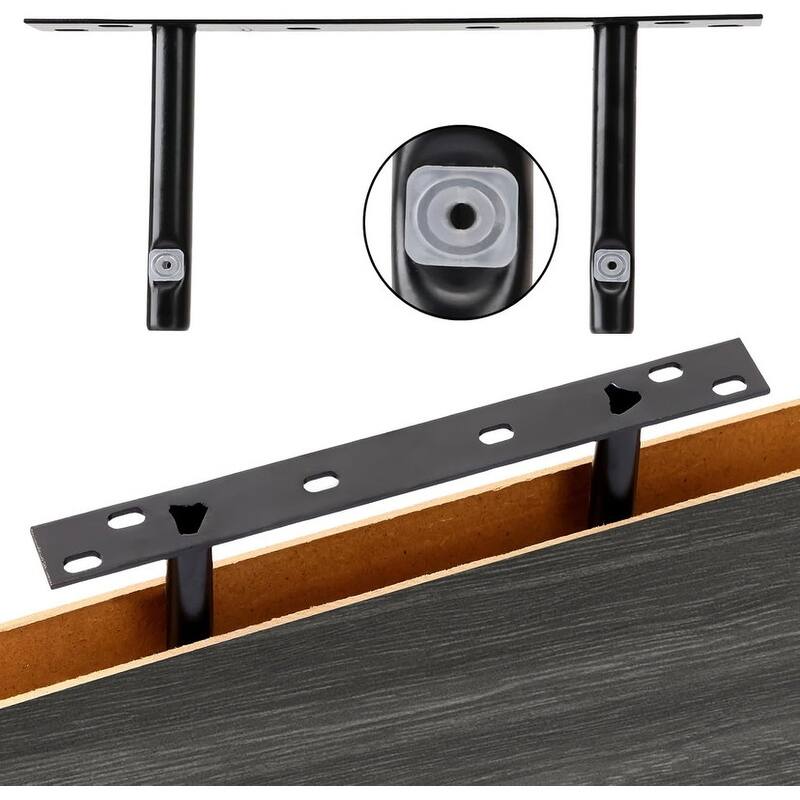 Floating Shelves, Rustic Wood Finish Wall Shelves Set of 4 - 15.8"D x 5.5"W x 1.2"H