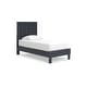preview thumbnail 9 of 34, Signature Design by Ashley Simmenfort Dark Blue Platform Bed