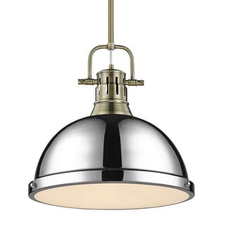 Duncan 1-light Hanging Dome Pendant with Rod