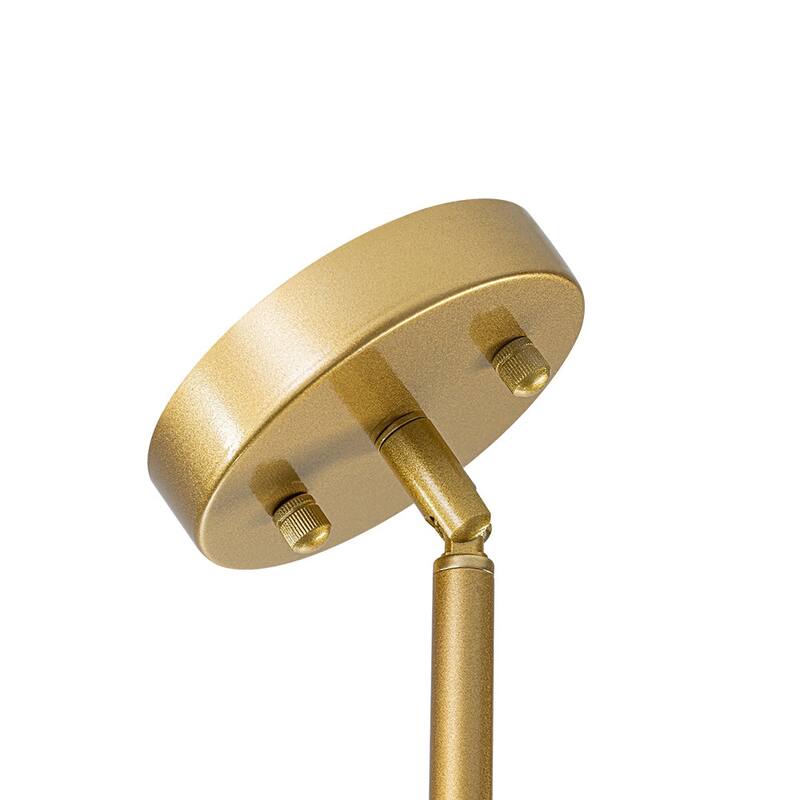 5-Light Blue Swirled Glass Globe Bubble Round Chandelier 35in