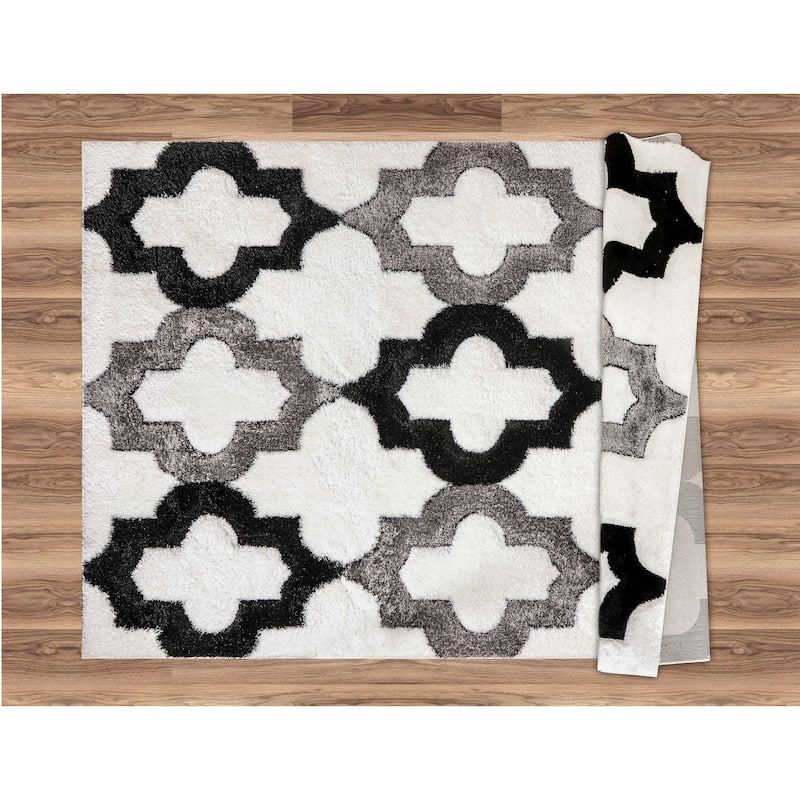 Santorini Collection Geometric Area Rug