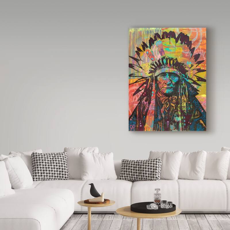 Dean Russo 'Native American II' Canvas Art