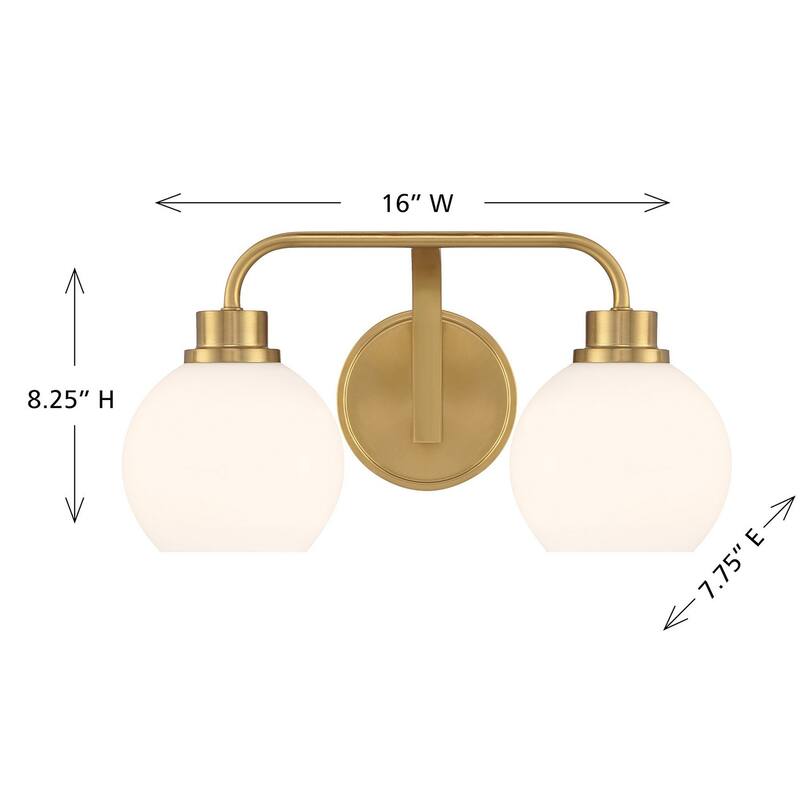 2-Light Bathroom Vanity Light By Trade Winds