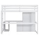 preview thumbnail 16 of 33, Wooden Loft Bed with Built-in Desk,A Wardrobe,Three Drawers,an Open Storage Cabinet,Twin Size