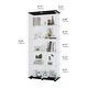 preview thumbnail 129 of 165, Glass Display Cabinet with Doors & Locks, Acrylic Shelves, Floor Standing Storage Showcase for Home or Office