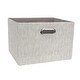 preview thumbnail 1 of 2, Lambs & Ivy Gray Foldable/Collapsible Storage Bin/Basket Organizer with Handles