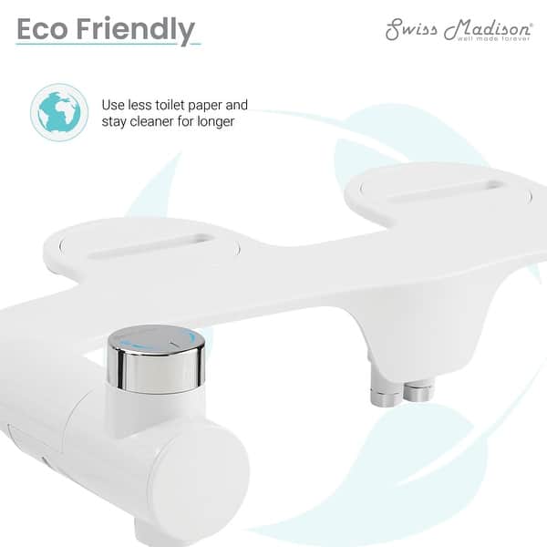 Swiss Madison SMBSA01 Aqua NonElectric Bidet Toilet Attachment