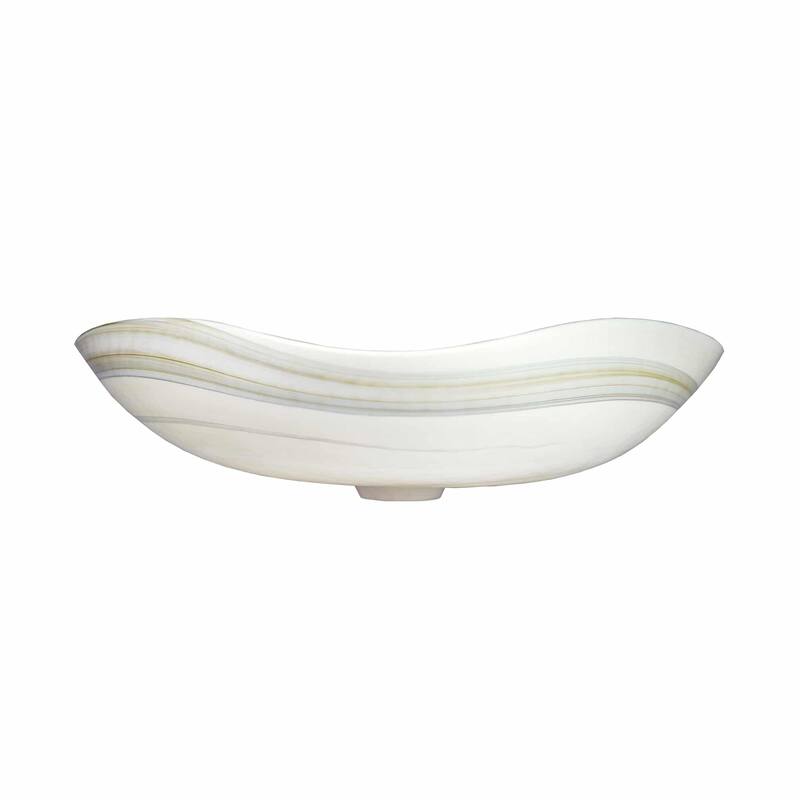 Lido Handmade Murano Glass Bathroom Sink - 14.75x14.75x4