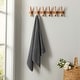 preview thumbnail 37 of 193, Linery & Co. Cotton Diamond Waffle Texture Bath Towels. Bath Towel - Dark Gray