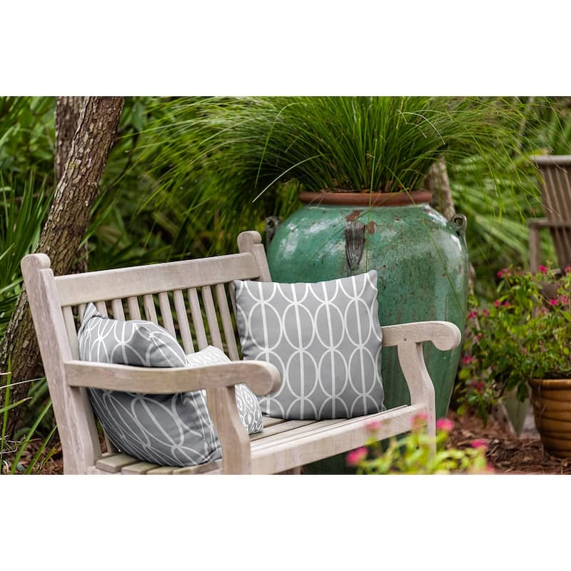Ovals Go 'Round Indoor/Outdoor Throw Pillow