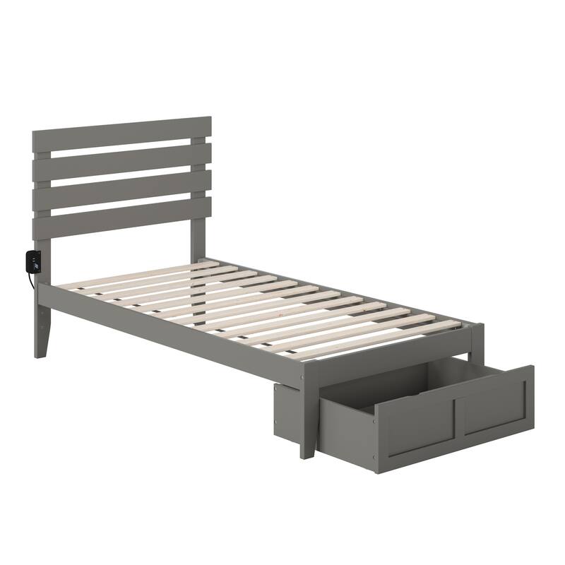 Oxford Platform Bed with Foot Drawer