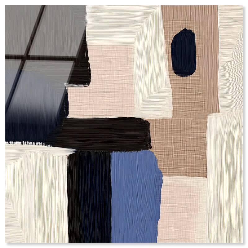 Blue Quietude II Acrylic by Art Remedy, Ready to Hang - 16" x 16"